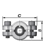 Long steel repair collar DSL 21.3 (1/2")- GEBO - 01.252.28.01
