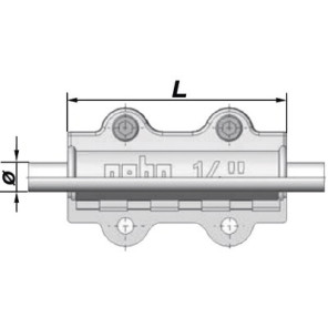 Long steel repair collar DSL 42.4 (1-1/4")- GEBO - 01.252.28.04