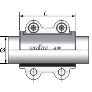 Short steel repair collar DSK 17.2 (3/8")- GEBO - 01.260.28.00