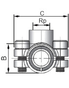 Repair collar bypass ANB F 26.9 (F1/2")- GEBO - 01.261.28.0201