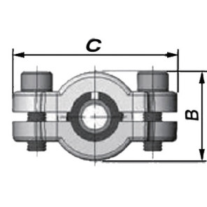 Repair clamp long version 2"- GEBO - 01.252.28.06