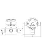 Collective thermostatic loop mixer SE M1-1/4"- DIFF - 111322