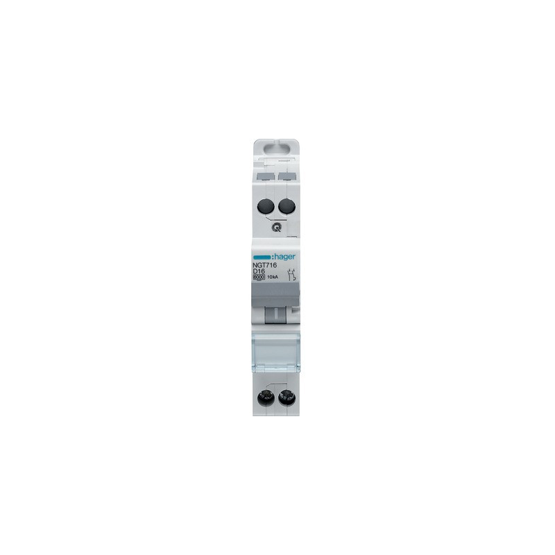 Circuit breaker 1P N 6-10kA curve D-25A- HAGER - NGT725