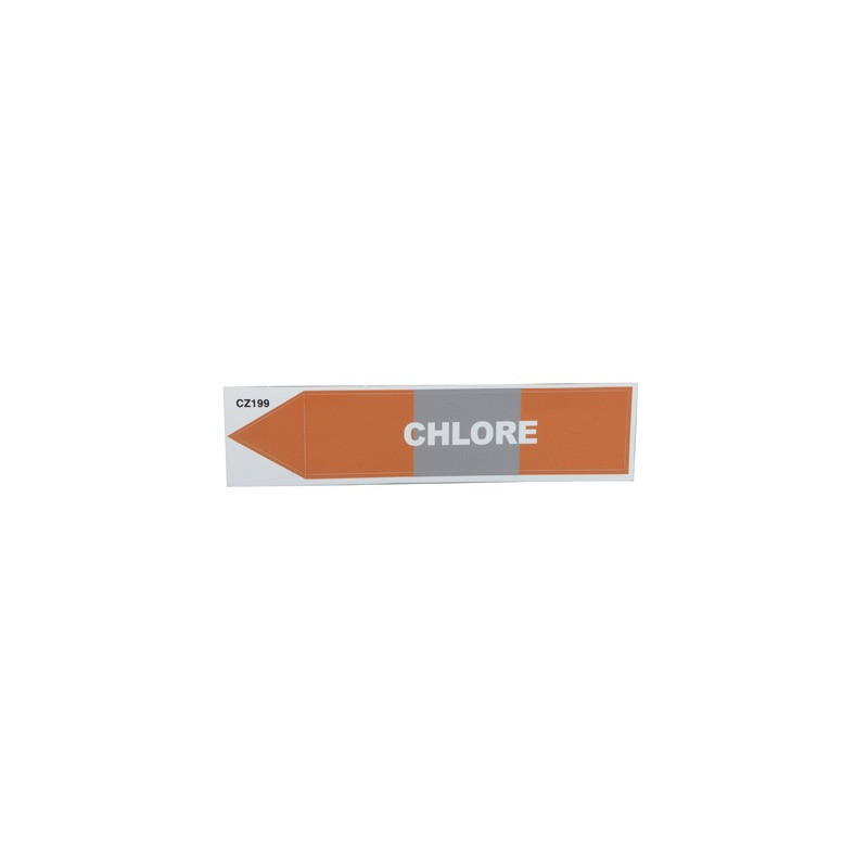 Étiquette souple adhésive chlore- DIFF - 111807  - (X10)