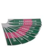 Étiquette souple adhésive eau adoucie- DIFF - 111814  - (X10)
