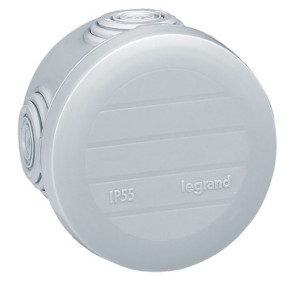 Boite de dérivation ronde PLEXO Ø70 grise- LEGRAND - 092002