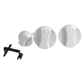 Grey knob, (3 pieces)- VAILLANT - 114288