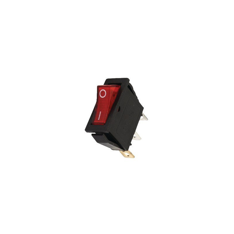 Red light switch 0/1 15A 3XFASTON- DIFF - 150642