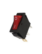 Red light switch 0/1 15A 3XFASTON- DIFF - 150642