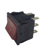 Red light switch 0/1 6A 6XFASTON- DIFF - 150645