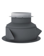 3 claws gypsum sleeve Ø125 L. 100mm with- ANJOS - 1787