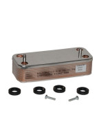 Domestic heat exchanger 16 plates- DIFF pour Chaffoteaux - 65104333