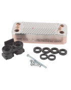Domestic heat exchanger 16 plates- DIFF pour Chaffoteaux - 61302409-01