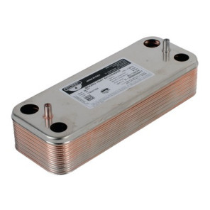 16 Plate domestic water heat exchanger- DIFF pour Chaffoteaux - 998483