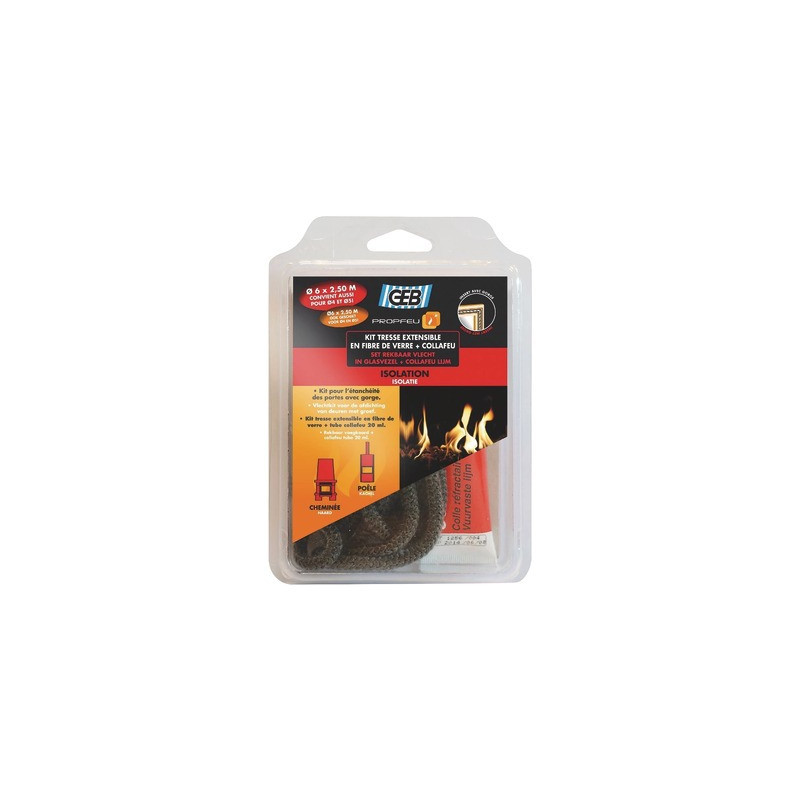 Fibreglass extendible sealing braid and Collafeu kit- GEB - 821591
