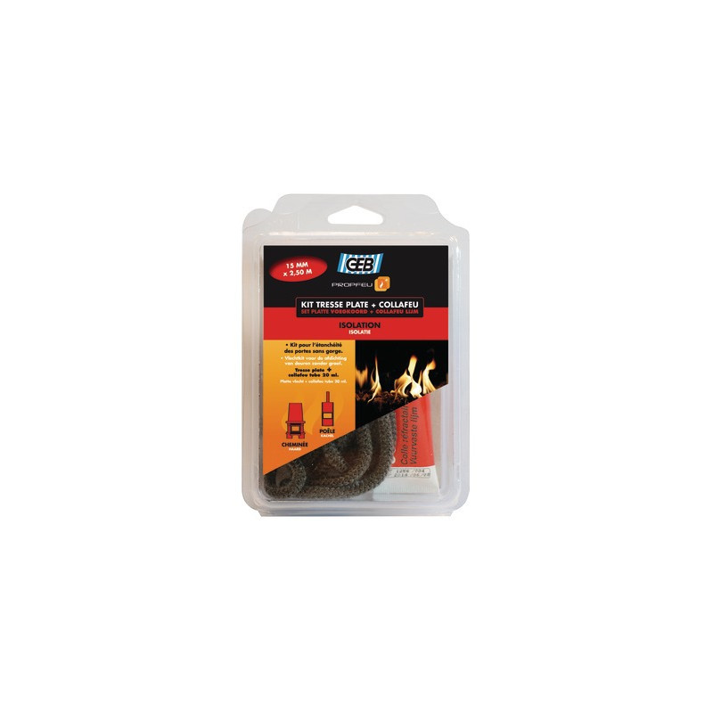 Fibreglass flat sealing braid and Collafeu kit- GEB - 821593