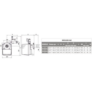 Gas burner CB-NC4 GXE- CUENOD - 3836557