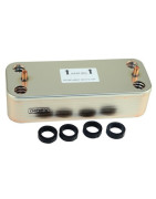 Domestic hot water exchanger 16 plates- FERROLI - 39820430