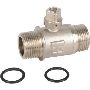 3/4" isolation valve male male square- DIFF pour Frisquet - F3AA40144