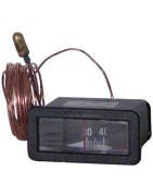 Thermometer rectangular 0 to 120°C length 2,5m- DIFF pour De Dietrich Chappée - S17007062