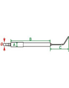 Electrode unit with cable C28/34- DIFF pour Cuenod - 145905