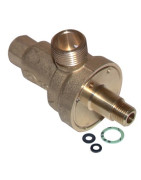 Shut-off valve without tubes with gasket- DIFF pour Baxi-Roca - 122091100 Shut-off valve without tubes with gasket- DIFF pour Baxi-Roca - 122091100