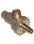 Shut-off valve without tubes with gasket- DIFF pour Baxi-Roca - 122091100 Shut-off valve without tubes with gasket- DIFF pour Baxi-Roca - 122091100