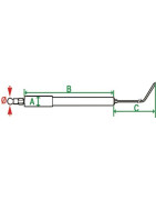 A pair of electrodes AZ4/20- DIFF pour Joannes - 203508+203509 - (X2) A pair of electrodes AZ4/20- DIFF pour Joannes - 203508+203509 - (X2)