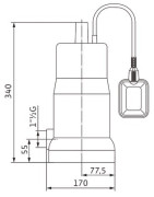 Submersible pump INITIAL DRAIN 10-7- WILO - 4168021