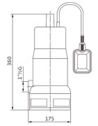 Submersible pump INITIAL WASTE 14-9- WILO - 4168022