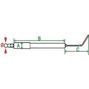 Specific electrode sparkgas 20w-- BALTUR - 53621