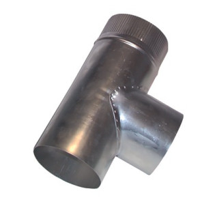 90° T-joint in aluminium Ø125mm- ISOTIP JONCOUX - 013012