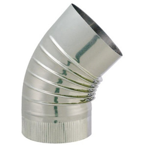 45° elbow Ø125mm- ISOTIP JONCOUX - 032412