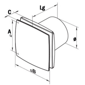 Wall/ceiling ventilator Design 100K- NATHER - 549018