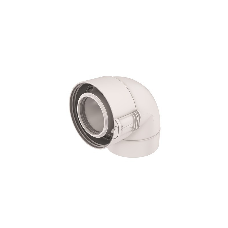 White PPTL/PVC 87° elbow- UBBINK - 229520