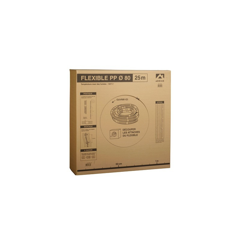 Duct diameter 80 translucent PP hose- UBBINK - 330054  - (X50)