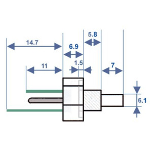 Temperature probe- DIFF pour Chaffoteaux - 998458-01