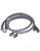 Hose fuel 2 x bent hose 1000mm with 2 fittings- DIFF - 602161