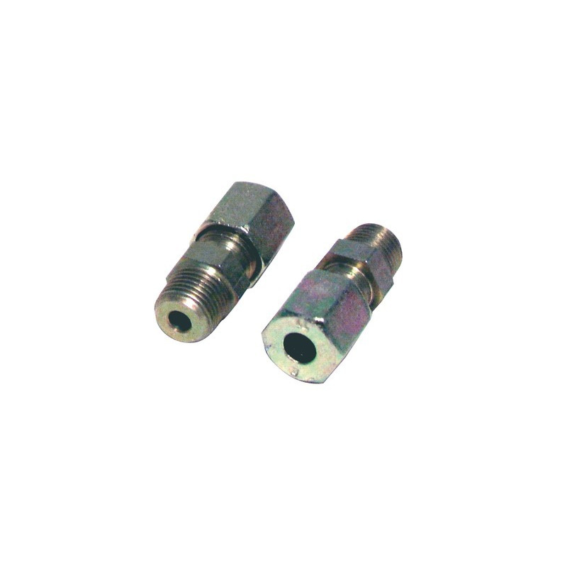 Fitting with ring straight m3/8 x tube 12mm- DIFF - 602391  - (X2)