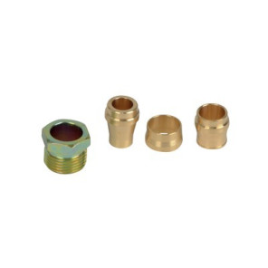 Brass connector , simple 8-10-12 20412- AFRISO - 20412