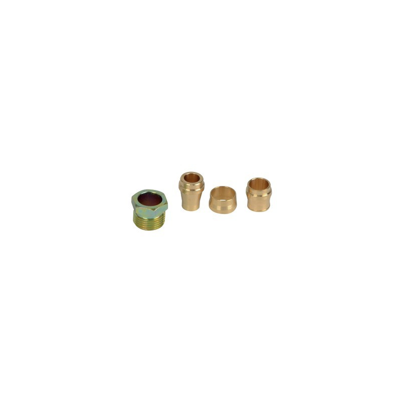 Brass connector , simple 8-10-12 20412- AFRISO - 20412