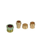Brass connector , simple 8-10-12 20412- AFRISO - 20412