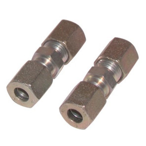 Fitting with ring straight tube 10mm x tube 10mm- DIFF - 602868  - (X2)
