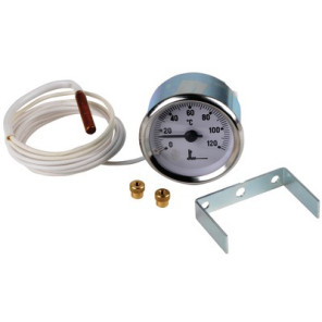Thermomete r with round dial 0° to +120°c ø 56mm- DIFF - 606000