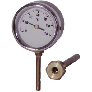 Dial thermometer plunger 0 120°c ø80mm 40- DIFF - 606079