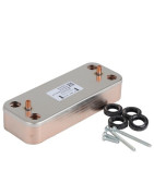 Domestic hot water exchanger 12 plates- CHAFFOTEAUX - 65116314
