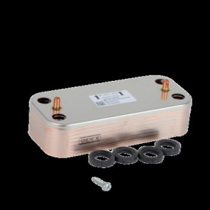 Domestic hot water exchanger 16 plates- CHAFFOTEAUX - 65116537