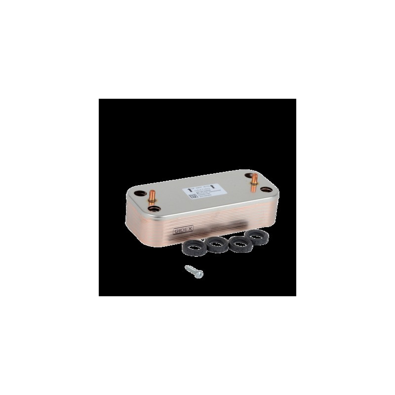 Domestic hot water exchanger 16 plates- CHAFFOTEAUX - 65116537