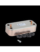 Domestic hot water exchanger 16 plates- CHAFFOTEAUX - 65116537