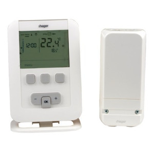 Programmable thermostat radio ek560 batteries lr3- HAGER - EK560